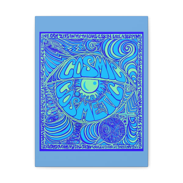 Cosmic Over Cosmetic Canvas Gallery Wraps -  Blue Bliss Sky