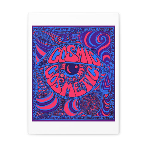 Cosmic Over Cosmetic Canvas Gallery Wraps -  Purple Neon