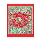 Cosmic Over Cosmetic Limited Edition Canvas Gallery Wraps - Red Mint Fire