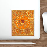 Cosmic Over Cosmetic Die-Cut Sticker - Orange Rush