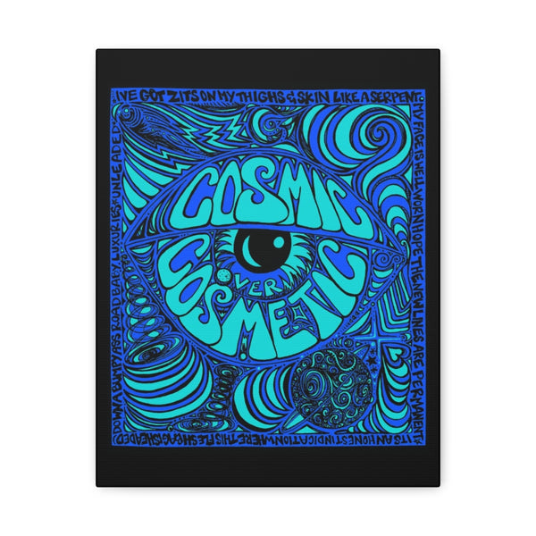 Cosmic Over Cosmetic Canvas Gallery Wraps -  Wave Electric Night