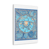 Cosmic Over Cosmetic Canvas Gallery Wraps -  Blue Dune