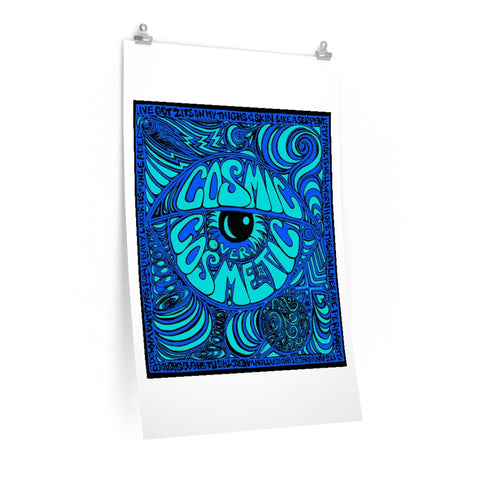 Cosmic Over Cosmetic Limited Edition Large Art Print Poster - Wave Electric