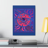 Cosmic Over Cosmetic Canvas Gallery Wraps -  Purple Neon Deep