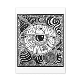 Cosmic Over Cosmetic Limited Edition Canvas Gallery Wraps - White and Black