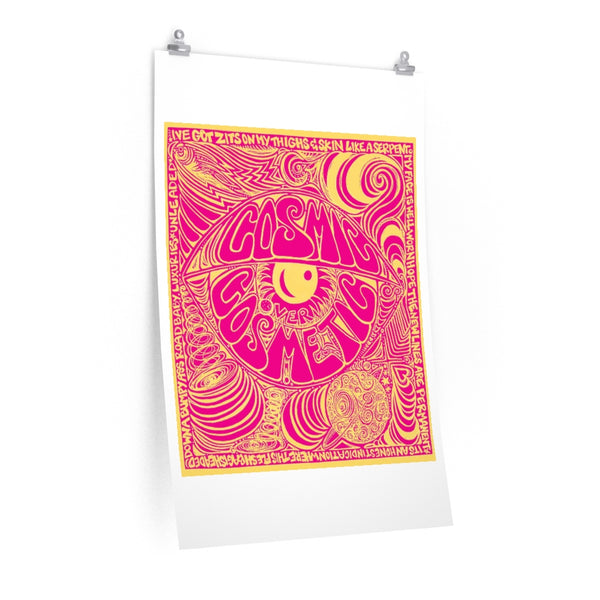 Cosmic Over Cosmetic Limited Edition Large Art Print Poster - Pink Lemonade