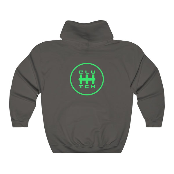 Limited Edition Clutch Signature Hooded Sweatshirt - Mint Charcoal