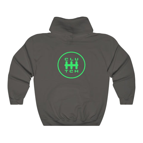 Limited Edition Clutch Signature Hooded Sweatshirt - Mint Charcoal