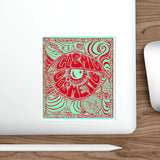 Cosmic Over Cosmetic Die-Cut Sticker - Red Mint