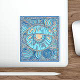 Cosmic Over Cosmetic Die-Cut Sticker - Blue Dune