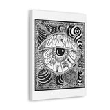 Cosmic Over Cosmetic Limited Edition Canvas Gallery Wraps - White and Black