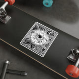 Cosmic Over Cosmetic Die-Cut Sticker - Black and White