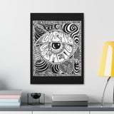 Cosmic Over Cosmetic Limited Edition Canvas Gallery Wraps -  Black and White