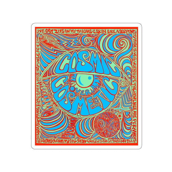 Copy of Cosmic Over Cosmetic Die-Cut Sticker - Red Racer