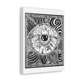 Cosmic Over Cosmetic Limited Edition Canvas Gallery Wraps - White and Black