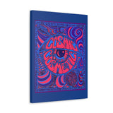 Cosmic Over Cosmetic Canvas Gallery Wraps -  Purple Neon Deep