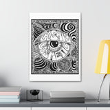 Cosmic Over Cosmetic Limited Edition Canvas Gallery Wraps - White and Black