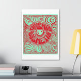 Cosmic Over Cosmetic Limited Edition Canvas Gallery Wraps - Red Minty