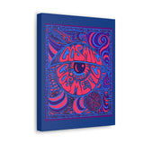 Cosmic Over Cosmetic Canvas Gallery Wraps -  Purple Neon Deep