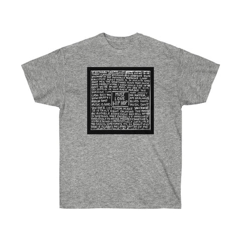 Must Love Hip Hop Lyric Tee (Explicit)