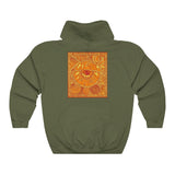 Limited Edition Cosmic Over Cosmetic Hooded Sweatshirt - Orange Rush