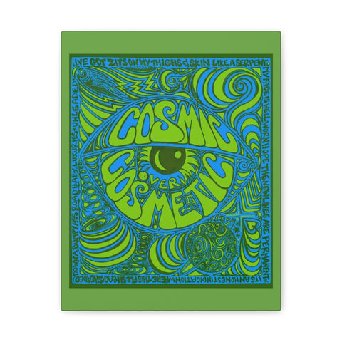 Copy of Cosmic Over Cosmetic Canvas Gallery Wraps -  Lagoon Life Lime