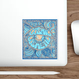 Cosmic Over Cosmetic Die-Cut Sticker - Blue Dune